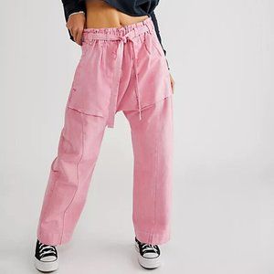 Free People Pink Straight Leg Pants